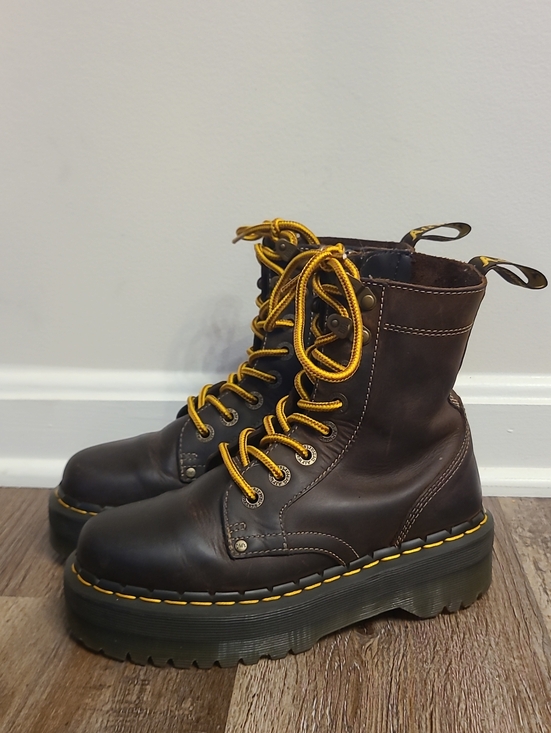Dr. Martens Shoes - Dr Martens Jadon Arc Crazy Horse Platform Boots